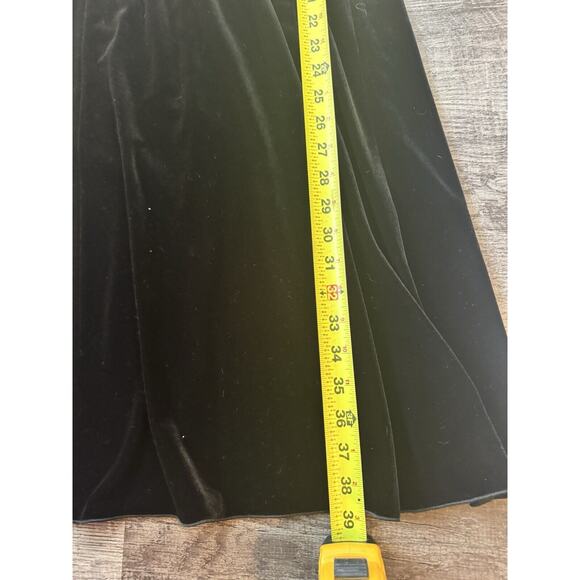 Armani Collezioni Velvet Sleeveless Knee Length Dress Size 4 Made In Italy - Picture 6 of 13